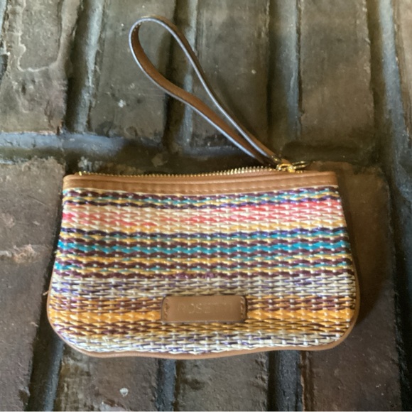 Rosetti Multicolor Wristlet Woven Cosmetic Bag - Picture 1 of 4
